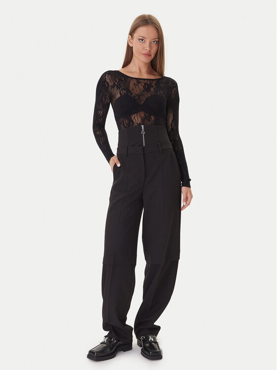 Patrizia Pepe Patrizia Pepe Боди 2M4484/J344-K103 Черен Slim Fit