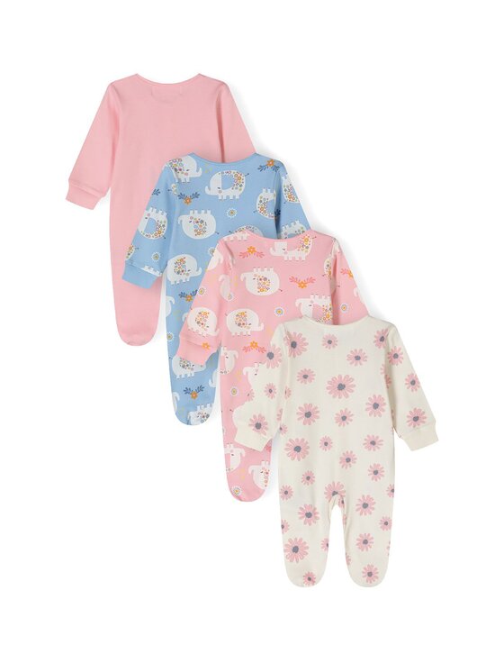 MINOTI MINOTI Pajac 24babypack5 Różowy Regular Fit