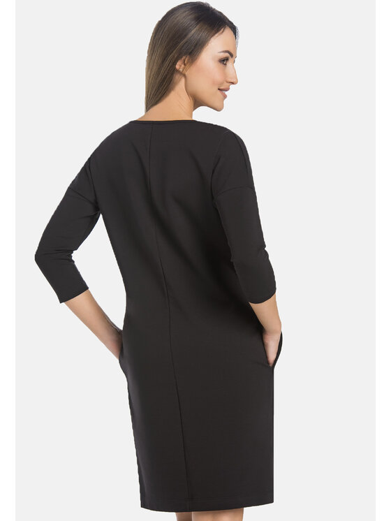 Teyli Teyli Sukienka 356 Czarny Standard Fit