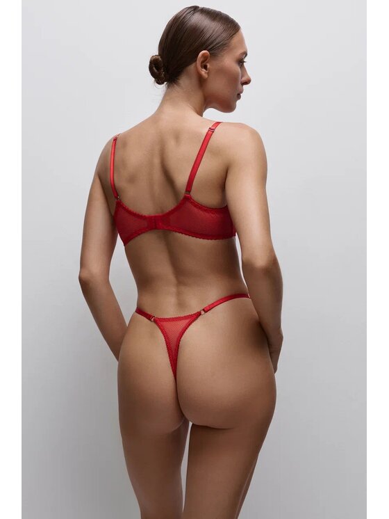 Merci Lingerie Merci Lingerie Komplet bielizny EK01RP01D Czerwony