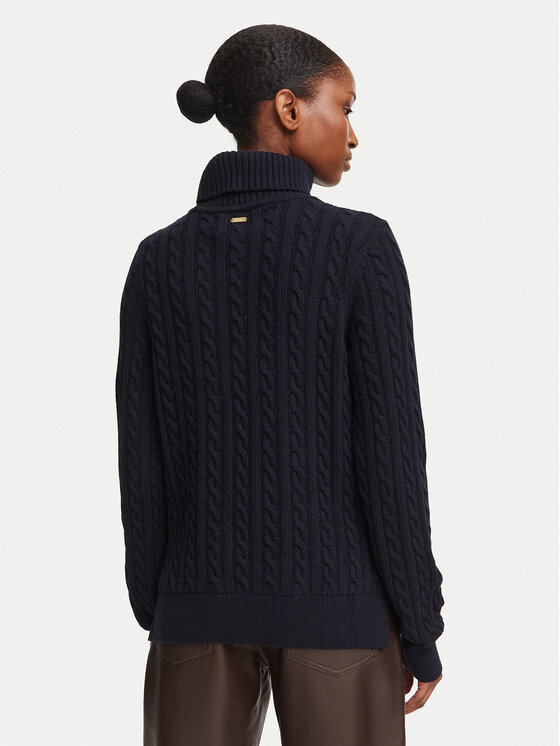 Barbour Barbour Rollkragenpullover Ambleside LKN1862NY73 Dunkelblau Relaxed Fit