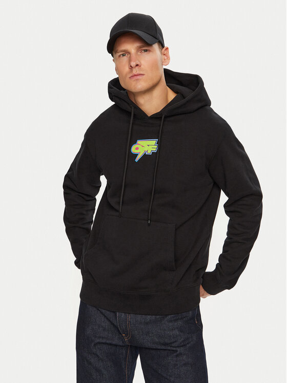 Off-White Off-White Світшот OMBB097F22FLE0061070 Чорний Regular Fit