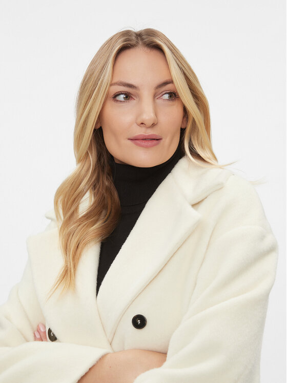 Marella Marella Cappotto di lana Caprile 2330161236200 Écru Regular Fit