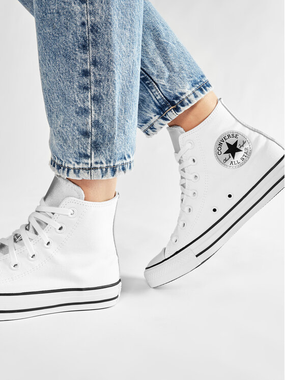 Converse Trampki Ctas Hi 570287C Bia y