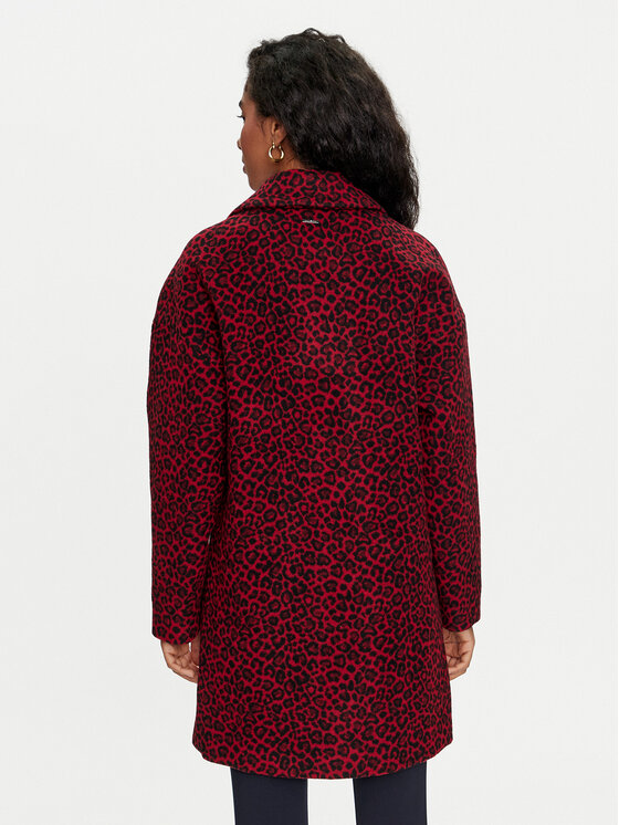 Liu Jo Liu Jo Wollmantel W69174 T4074 Dunkelrot Regular Fit
