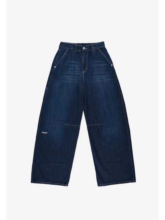 PROSTO. PROSTO. Jeansy Work Granatowy Loose Fit
