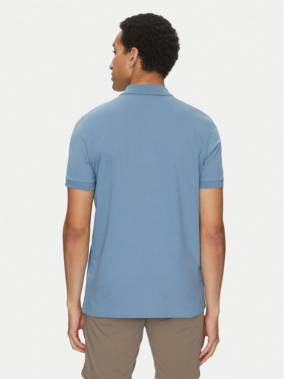 BOSS BOSS Polo Passerzip 50537507 Błękitny Slim Fit