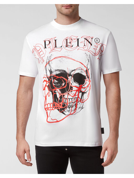 PHILIPP PLEIN PHILIPP PLEIN T-Shirt 293 Bílá Regular Fit