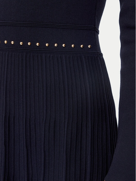 Morgan Morgan Trikotažinė suknelė 251-RMCLO Tamsiai mėlyna Slim Fit