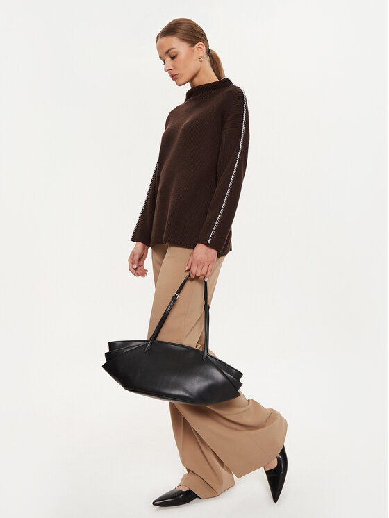 Max Mara Leisure Max Mara Leisure Sweter Fanfara 2426366178600 Brązowy Regular Fit