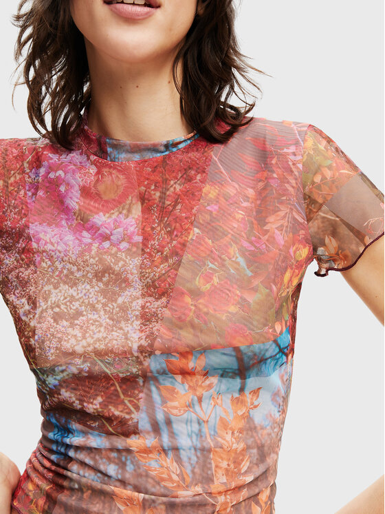 Desigual Desigual Bluza Bora 22WWTK10 Pisana Slim Fit