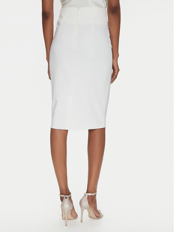 Rinascimento Rinascimento Bleistiftrock CFC0122808003 Weiß Regular Fit