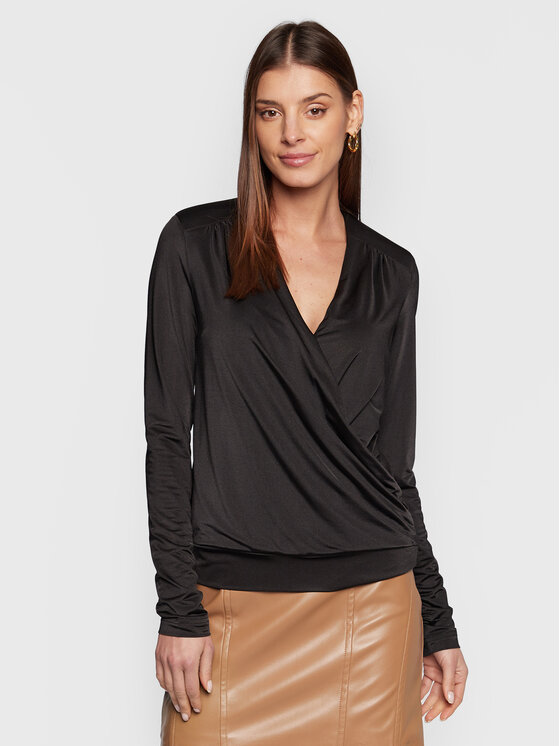 Blusa W3RP44 K4JZ0 Nero Regular Fit