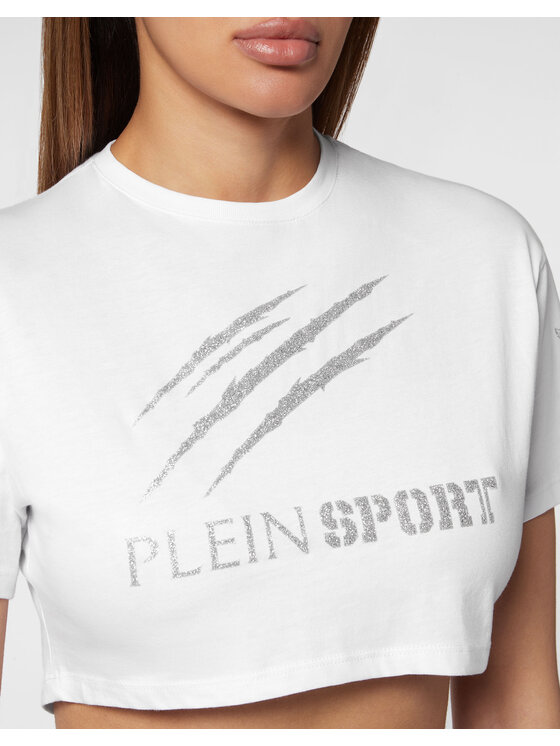 Plein Sport Plein Sport T-Shirt 12967 Biały Regular Fit