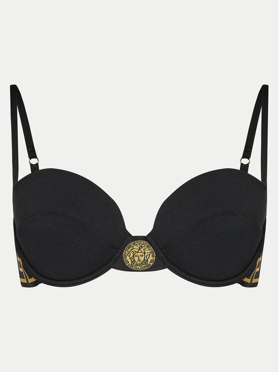 Versace Versace Сутиен с банели Greca 1000655 Черен