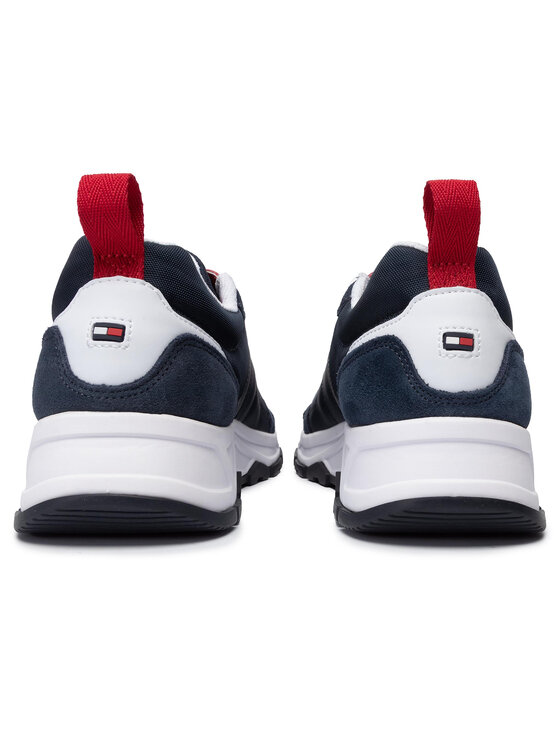 Tommy Hilfiger Sneakersy Fashion Mix Sneaker FM0FM02389 Tmavomodr