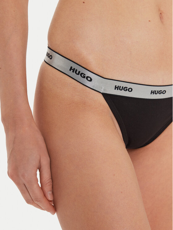 HUGO Hugo Набір з 3 пар стрінгів 50527212 Чорний