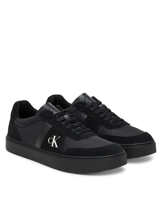 Calvin Klein Calvin Klein Sneakersy Classic Cups Lace Mix Emb Tongue YM0YM01395 Čierna