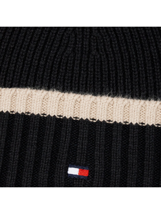Tommy Hilfiger Tommy Hilfiger Čepice Block Flag Short Beanie AM0AM12030 Černá