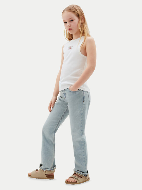 Calvin Klein Jeans Calvin Klein Jeans Jeansy LVCKSJC05G Světle modrá Straight Fit