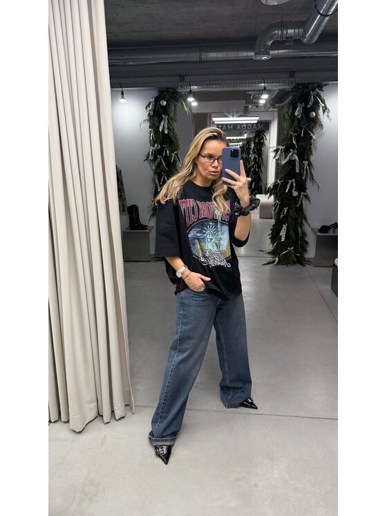 Magda Matyja Magda Matyja T-Shirt NYC T-SHIRT Czarny Oversize