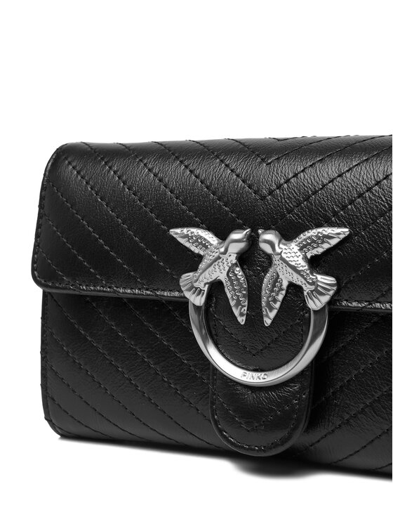 PINKO PINKO Rankinė Love One Wallet Light AI 25-26 PLTT 105344 A2JC Juoda