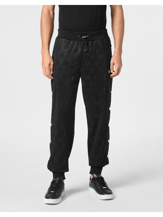 PHILIPP PLEIN PHILIPP PLEIN Jogger nohavice 11463 Čierna Jogger Fit