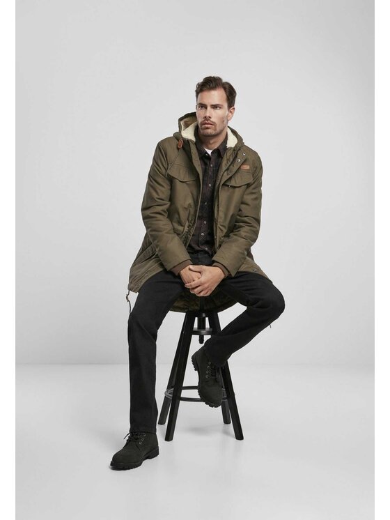 Brandit Brandit Parka 9442.1.L Zielony Regular Fit