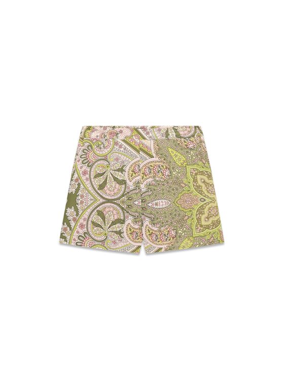 Guess Guess Šortky z materiálu 183522 Zelená Short Fit