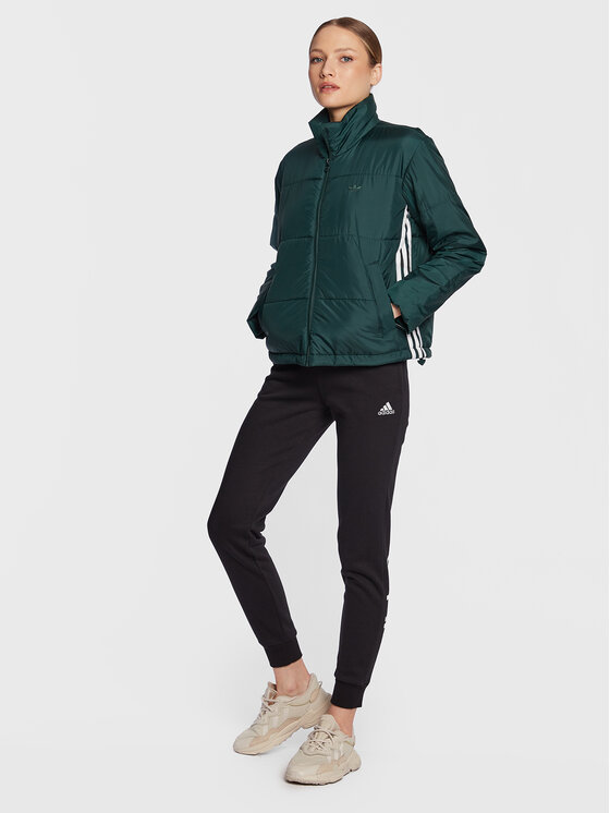 adidas adidas Prechodná bunda HK5254 Zelená Loose Fit