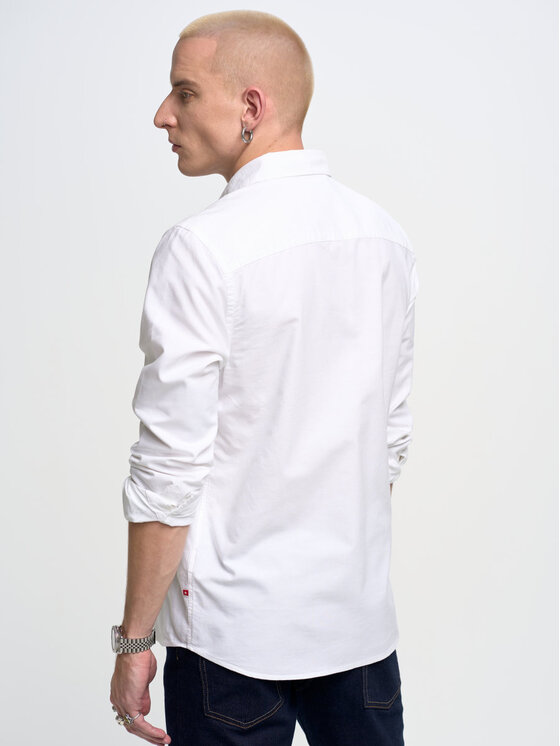 BIG STAR BIG STAR Koszula trixi_shirt_ls_100 Biały Basic Fit