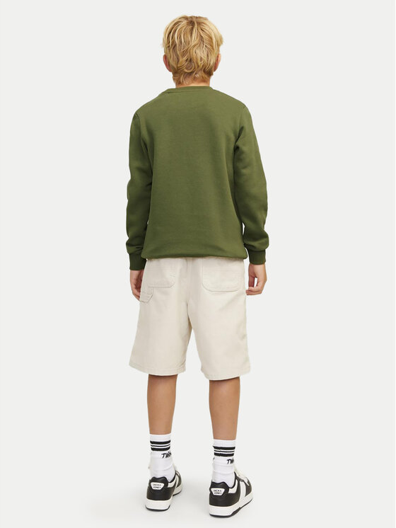 Jack&Jones Junior Jack&Jones Junior Majica dugih rukava Mountain Logo 12263372 Zelena Relaxed Fit