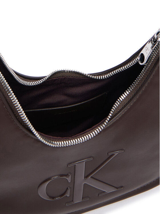 Calvin Klein Calvin Klein Käekott Bold Ck Small Crescent Bag LV04F3561G Tumepruun