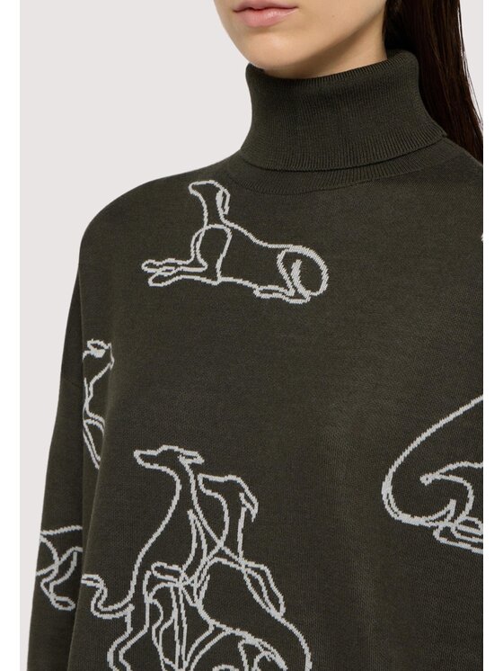 Trussardi Trussardi Maglione M7526001142N035 Verde Over Fit