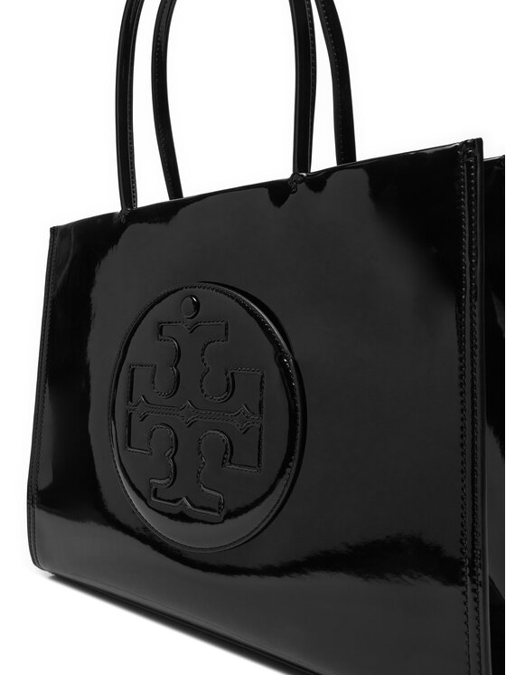 Tory Burch Tory Burch Τσάντα Ella Bio Patent Small Tote 161876 Μαύρο