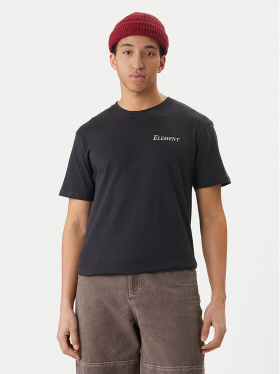 Element Element T-Shirt Open Hills ELYZT00580 Czarny Regular Fit