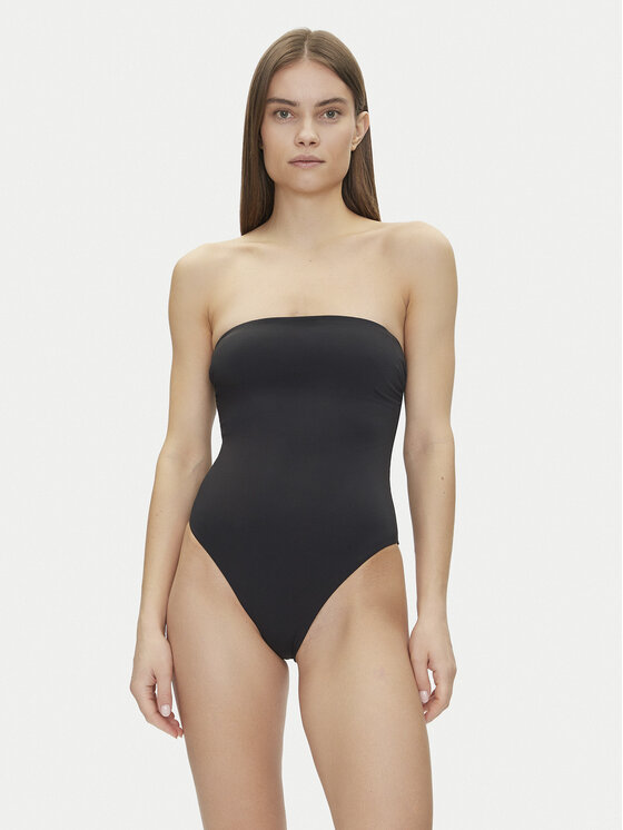 Calvin Klein Swimwear Calvin Klein Swimwear Bikiny Bandeau One Piece-Rp KW0KW02709 Čierna