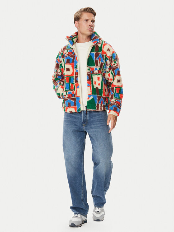 Napapijri Napapijri Полар T-Fleeve Fz NP0A8AO4 Цветен Loose Fit