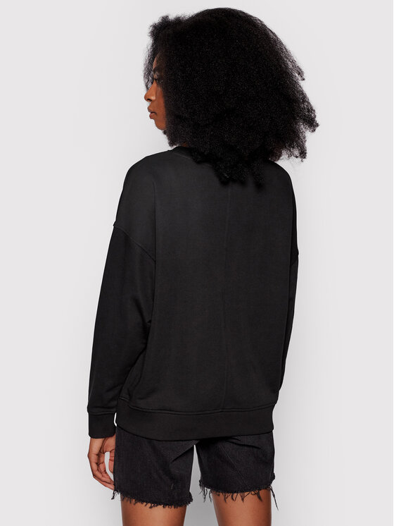 Tommy Hilfiger Tommy Hilfiger Pulóver Tonal WW0WW31180 Fekete Oversize