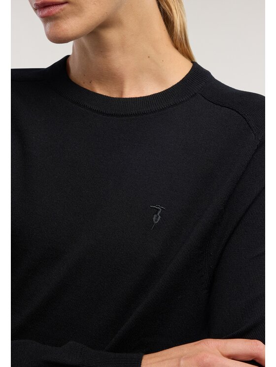 Trussardi Trussardi Sweter M0926001342N033 Czarny Regular Fit