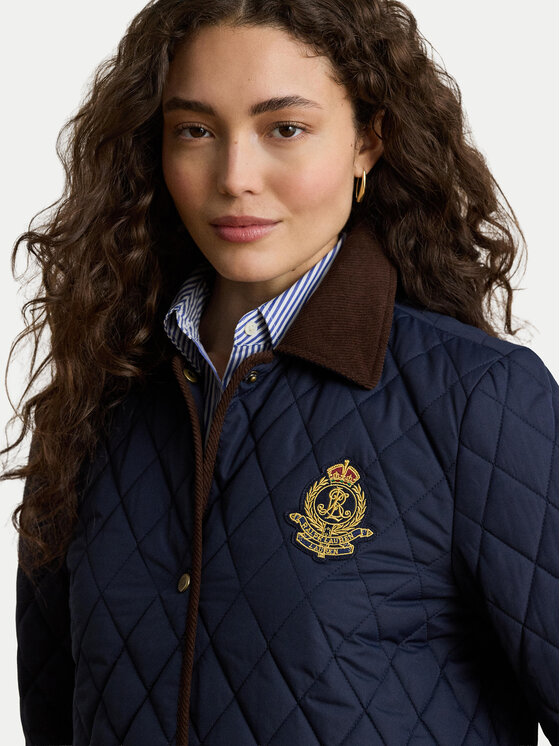 LAUREN RALPH LAUREN LAUREN RALPH LAUREN Prijelazna jakna Crested 3/4 Quilt 297P18059004 Tamnoplava Regular Fit