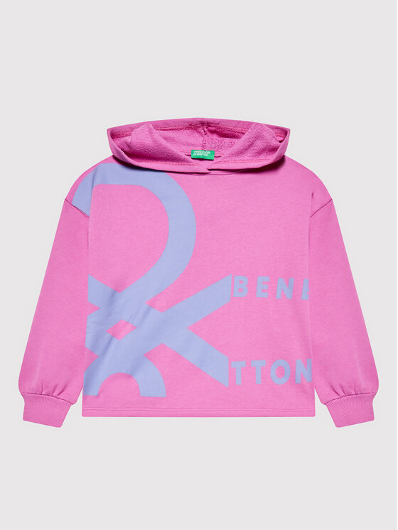 United Colors Of Benetton United Colors Of Benetton Суитшърт 3J68C200U Розов Boxy Fit