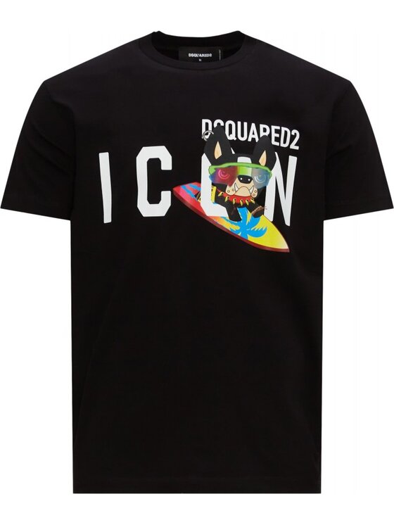 Dsquared2 Dsquared2 T-Shirt 79GC0064 S23009 900 Černá Regular Fit