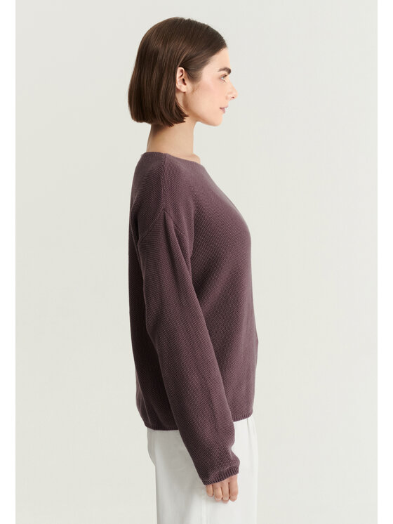 TATUUM TATUUM Sweter MAKSO Fioletowy Classic Fit