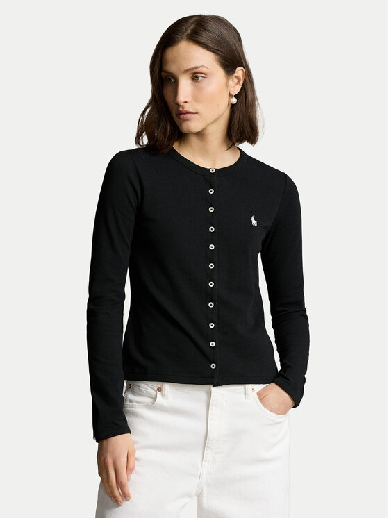 Polo Ralph Lauren Polo Ralph Lauren Kardigan 211941175002 Černá Slim Fit