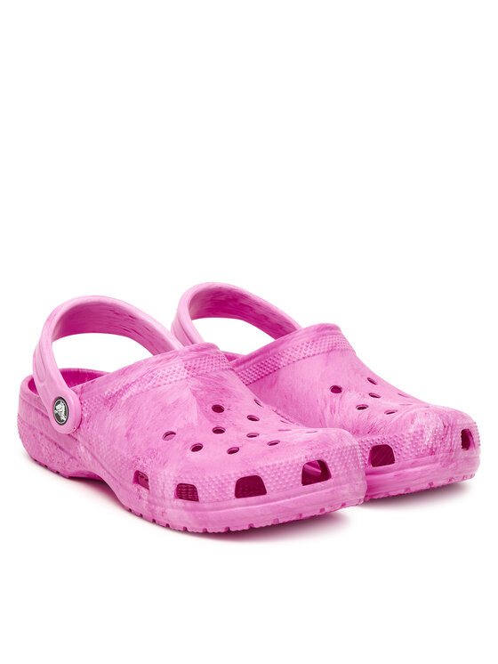 Crocs Crocs Šlepetės Kids' Classic Watercolor Marbled Clog 211602 Rožinė