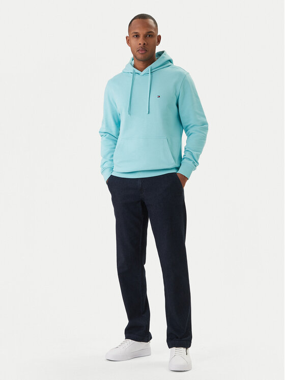 Tommy Hilfiger Tommy Hilfiger Mikina Essential MW0MW37235 Tyrkysová Regular Fit