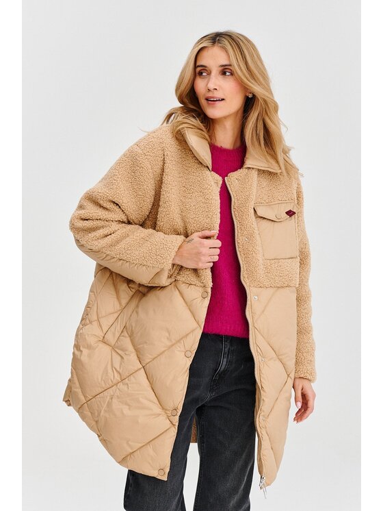 NAOKO NAOKO Zimní bunda Cozy Horizon Béžová Regular Fit