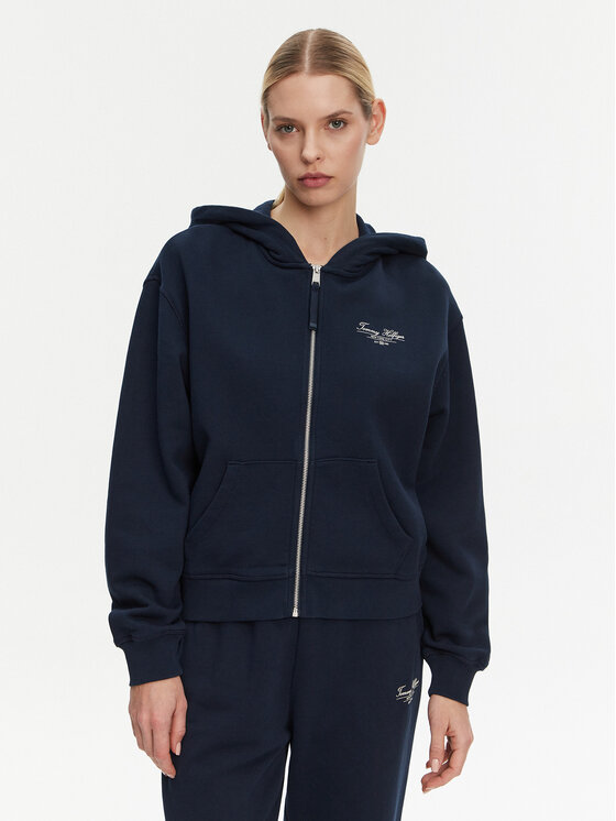 Tommy Hilfiger Tommy Hilfiger Sweatshirt WW0WW44632 Dunkelblau Regular Fit