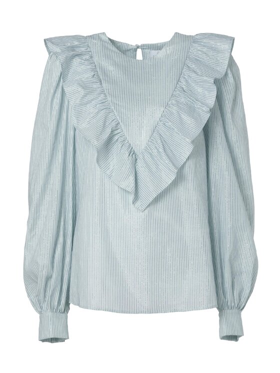 LAURELLA LAURELLA Bluzka 2SS017 Niebieski Regular Fit